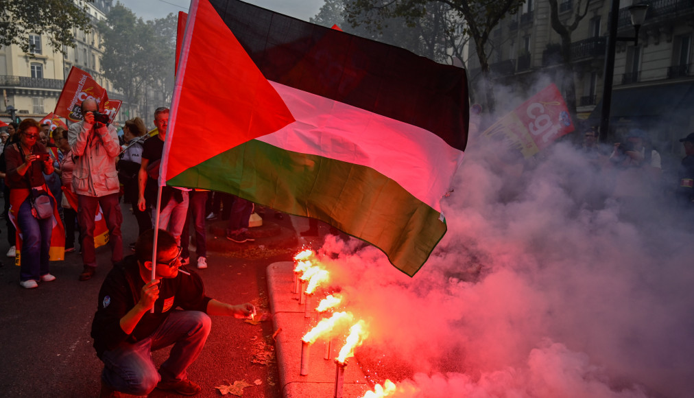 Manifestation de soutien, le 13 octobre 2023, à Paris. / Keystone