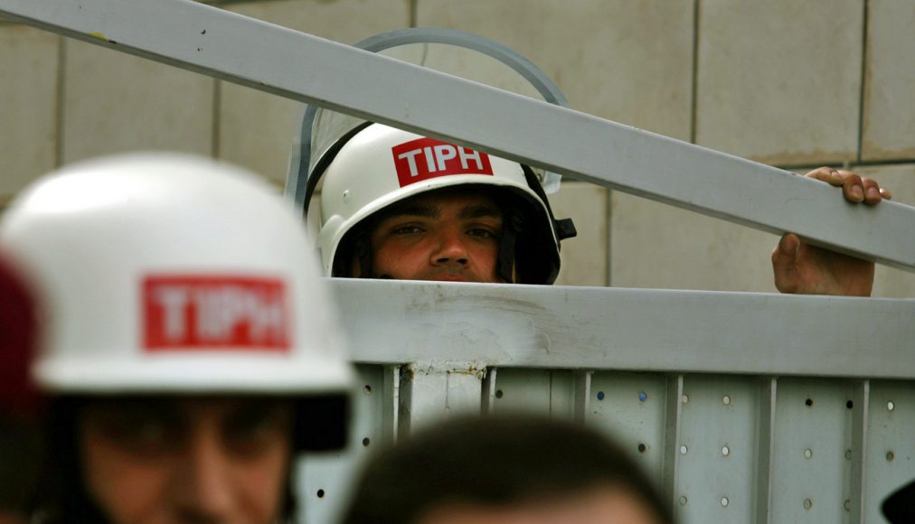 Des observateurs du TIPH à Hébron. Image d&#039;archive de février 2006. / ©Keystone/AP Photo/Emilio Morenatti