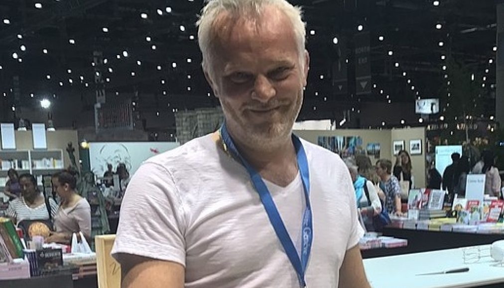 Marc Voltenauer au salon du livre à Genève, 2018 / ©ActuaLitté, CC BY-SA 2.0 via Wikimedia Commons